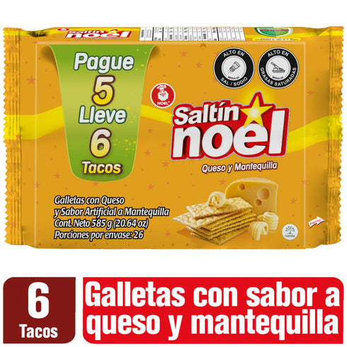 galleta saltin noel 5850g queso/ mantequ